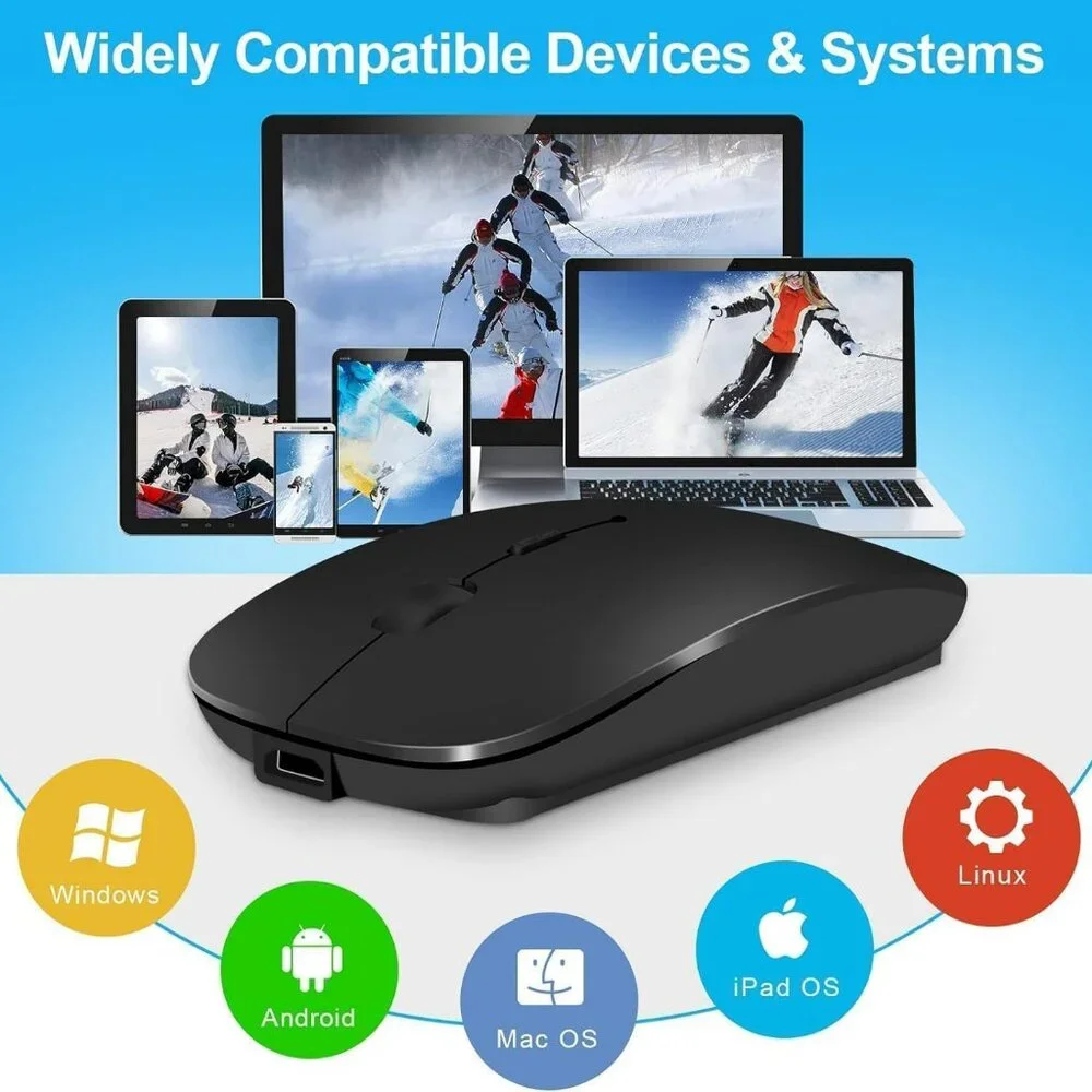 NEW Rechargeable Wireless Bluetooth Mouse for ipad/MacBook air/MacBook pro